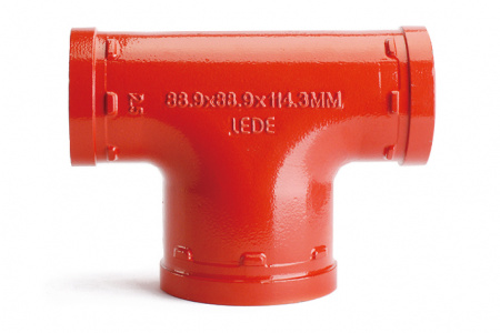 Стандартный тройник под муфту LedeGroove ДУ65, 21/2" (76мм)